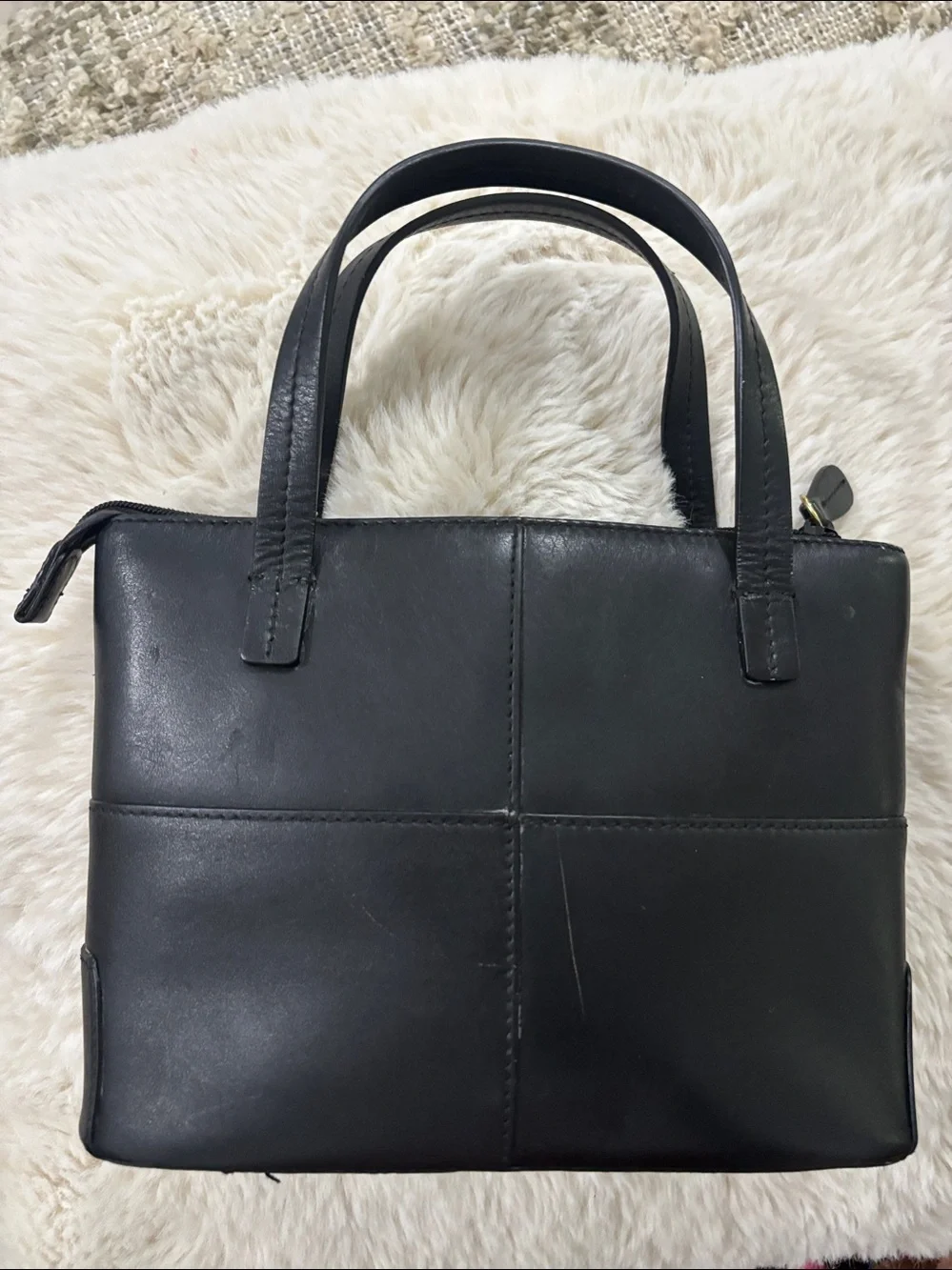 Etienne Aigner Black Leather Mini‎ Tote Classic Handbag